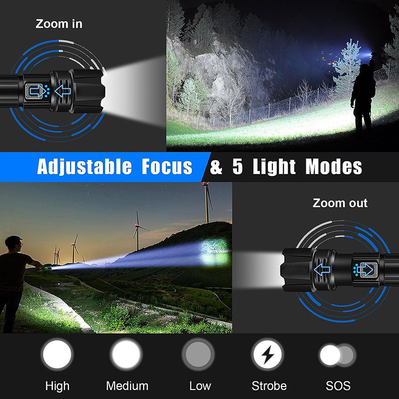 Heytorch Custom Xhp70 90 Linterna Flashlights High Lumens 100000 Torch Light Tactical Flash light Led Flashlights