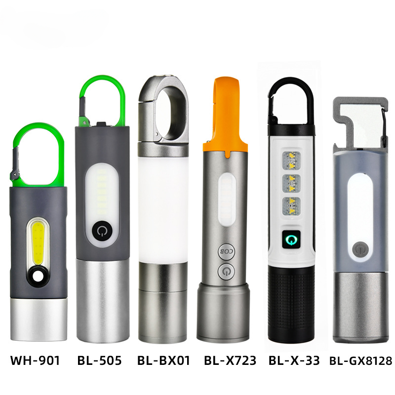 AT Customizable torch brightest led linterna flashlight magnetism rechargeable handheld mini zoom flashlights torches