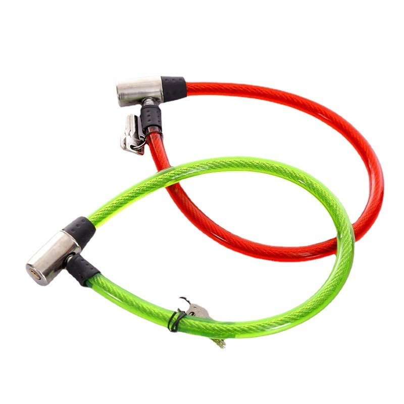 Hot Sale Motorcycle Electric Vehicle Lock Security Bicycle Lock Chain Anti-Theft Safety Bicycle Steel Cable Wire Lock