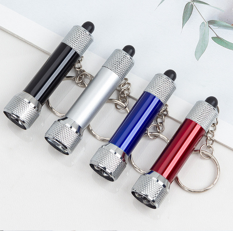 RTS keyring mini cob flashlight hot selling promotional gifts 5 LED small pocket custom mini torch aluminum keychain flashlight