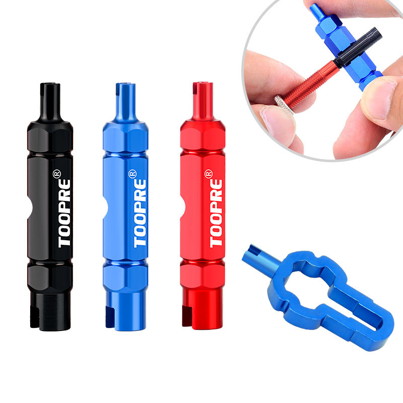 RTS Durable Bicycle Multi-Purpose Valve Tool Tyre Nozzle Extension Rod Removal Wrench Bicycle Chain Repair Tool