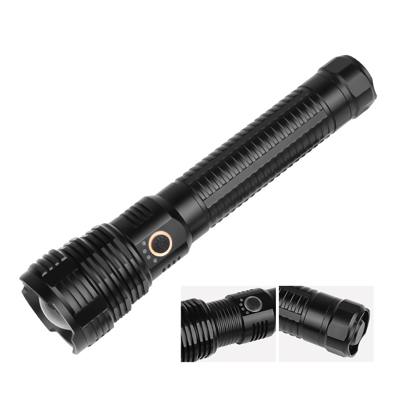 RTS Outdoor camping XHP70 Flashlight micro USB Zoom rechargeable flashlights 5 lightning models flashlights