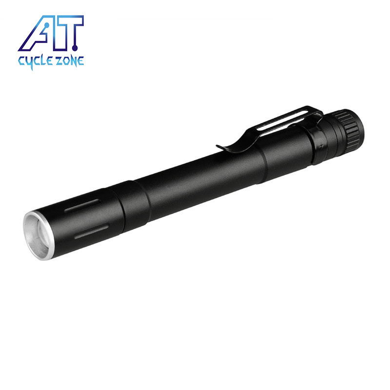 RTS XPE LED pen-shaped flashlight LED mini zoom flashlight Medical mini penlight Q5 Led Tactical Flashlight With Clip