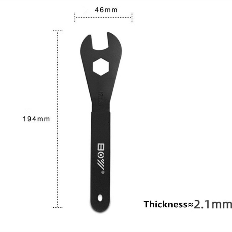 Carbon Steel Bike Head Hub Cone Spanner Bike Pedal Headset Hub Repair Wrench Durable Spanner Bicycle Repair Tool Accessories