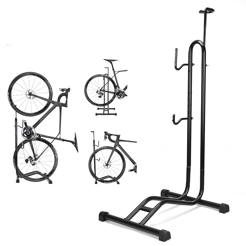 Bike Stand Bicycle Storage Racks For Garage Indoor Floor Parking Maintenance Repair Stand Road MTB Bike Support Holder Rack