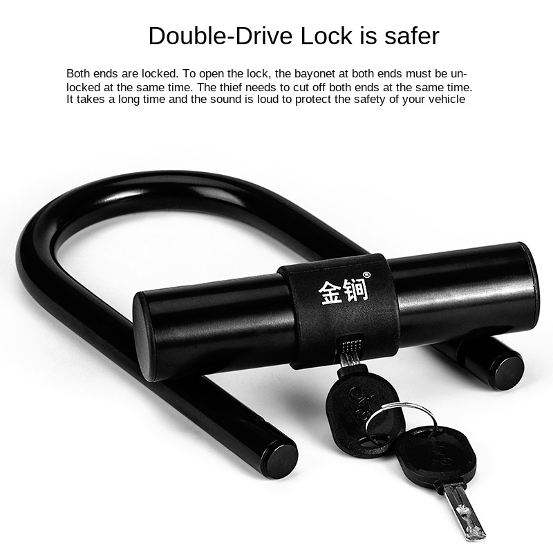 RTS High quality cycling locks BSCI and ISO Certification PVC ABS bicycle lock with bracket bicycle bike u lock