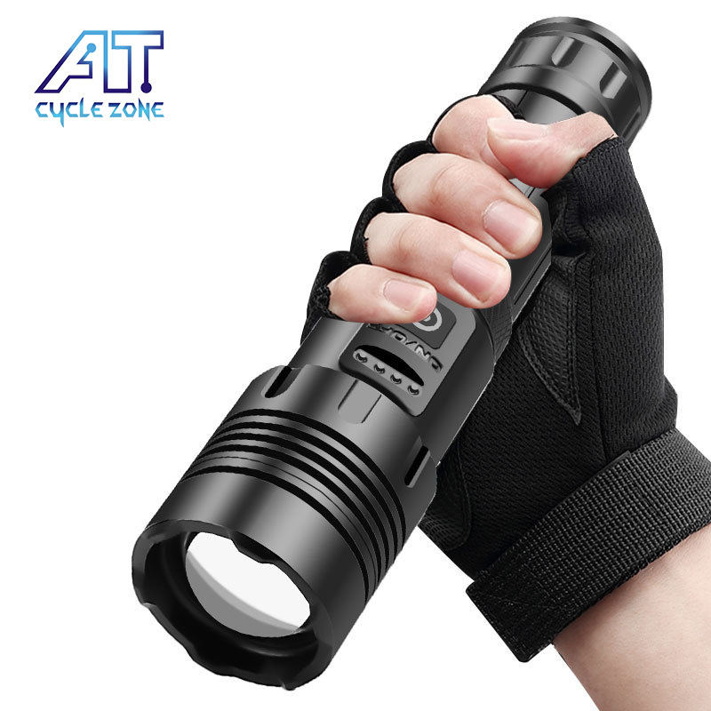 Heytorch generator xhp70.2 zoom dimmer led flashlight high power lompe torches industrial torch light long range flashlights