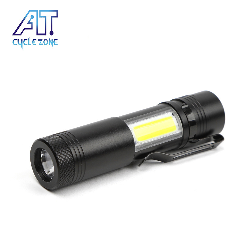 RTS Mini flashlight New Camping Items Purse Light Cob Small Light Pocket Light Led Mini 4 Modes Flashlight