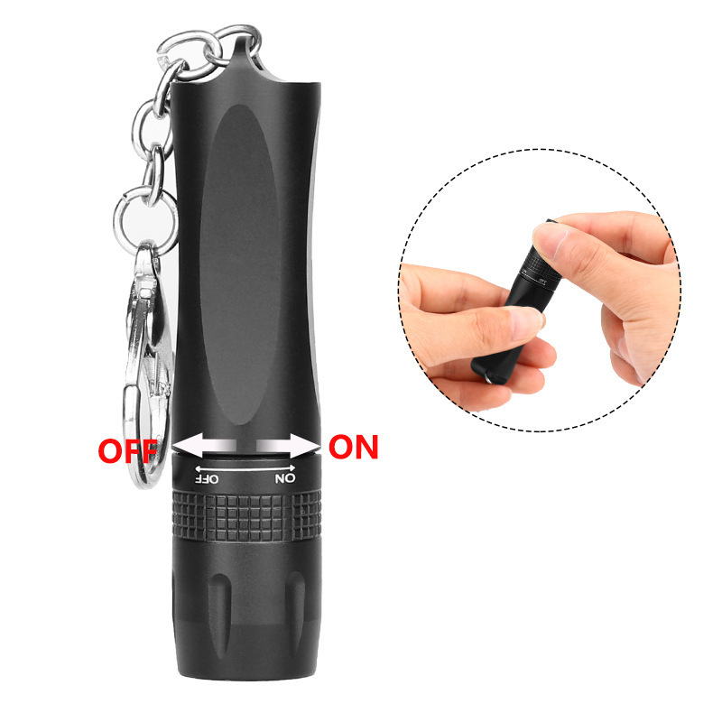 Heytorch Factory Keychain Flashlight Rechargeable T6 Mini Torch Light Blinker Micro Mini Flashlight Keychain Flashlight