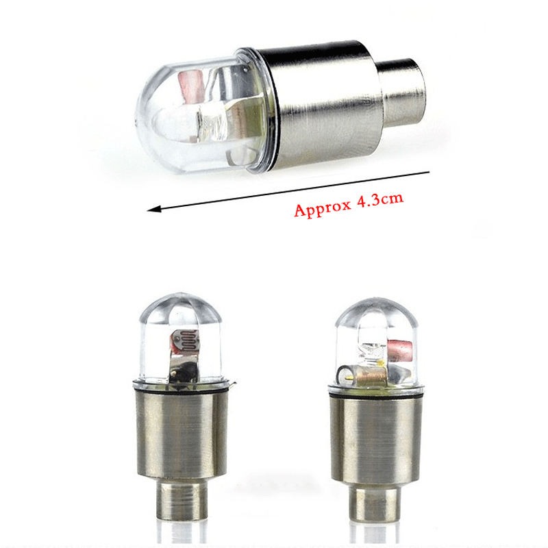 RTS Cycling Accessories Mini Bicycle Lights Wheel Tire Valve's Caps Bike Lamps LED bicycle wheel light