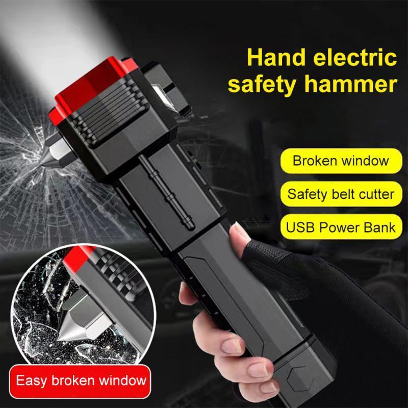 Heytorch Custom Working Light Torch Car Emergency Flashlight Hammer Flashlight Led Torch Flashlights Torche