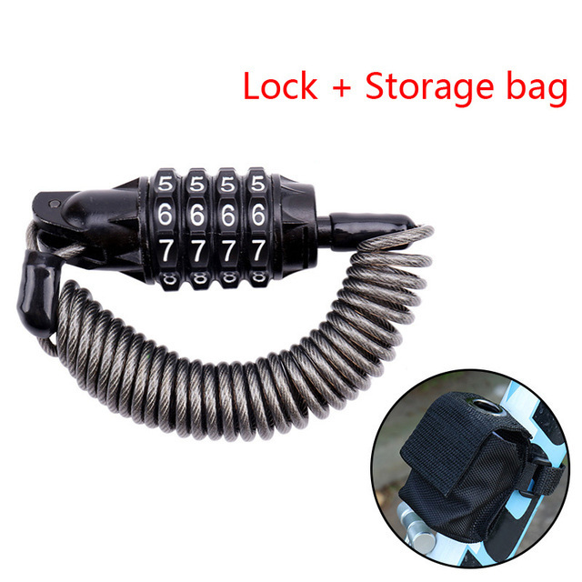 Universal Helmet Anti-theft Password Lock 4 Digit Combination Luggage Lock MTB Road Bike Code Cable Lock