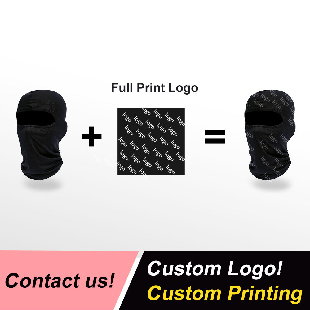 High qualtity Wholesale Custom logo face mask Full Face Cover Ski Mask 1 hole balaclava