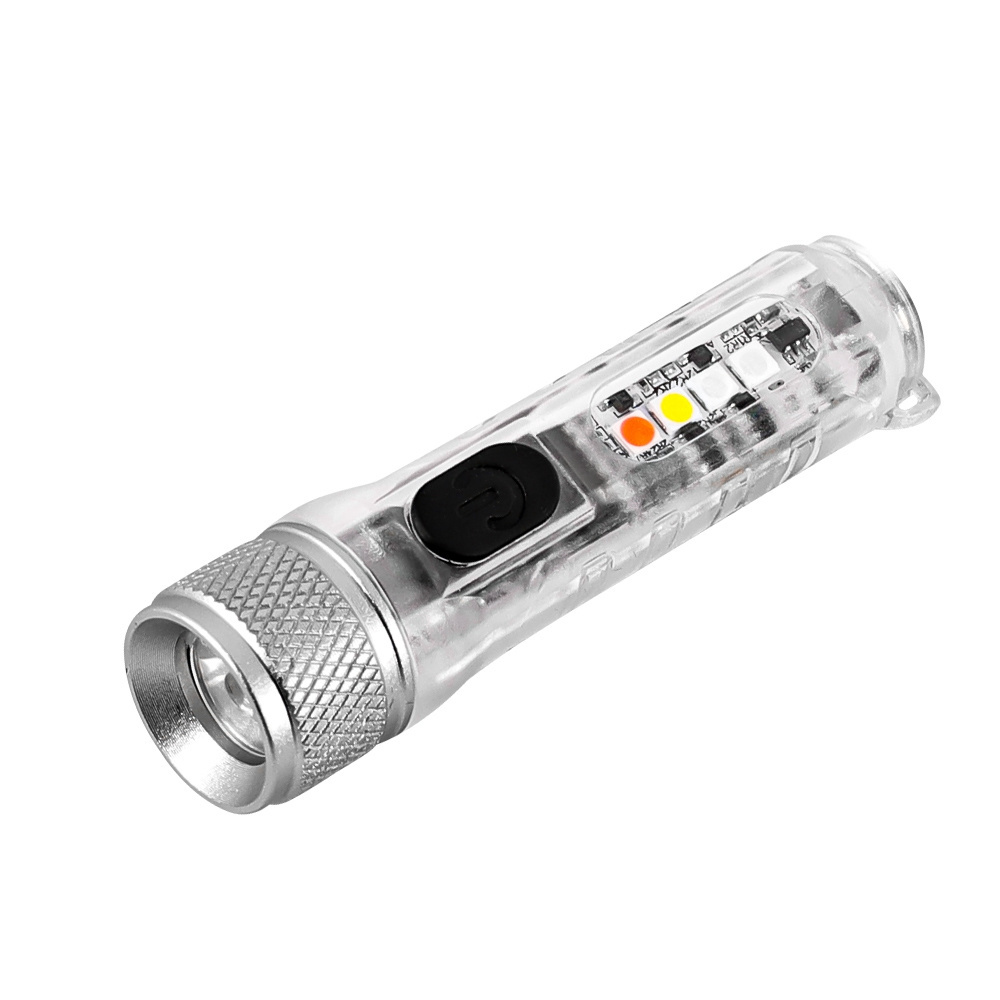 RTS Waterproof Magnetic Mini led Flashlight Multi-function Keychain Torch USB Rechargeable pocket Tiny long-range flashlight