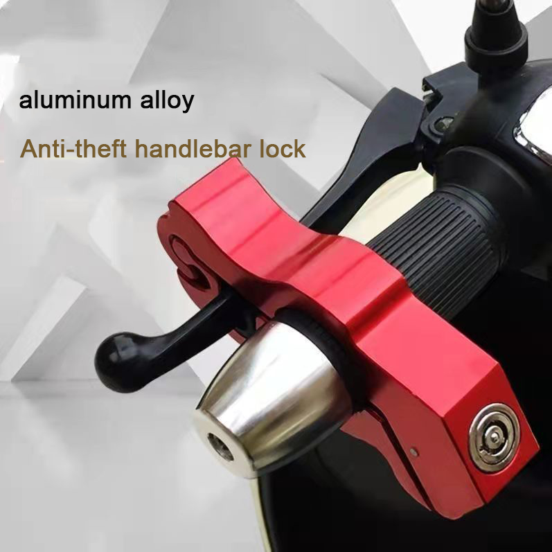 New Motorcycle Grip Lock Security Safety Locks Handlebar Handset Brake Lever Disc Locking Fit Scooter Anti-theft Motor Lock