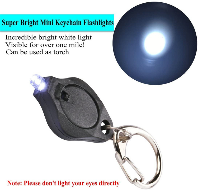 Promotional Wholesale Portable Colorful LED Mini Flashlight Keychain Light Mini Torch