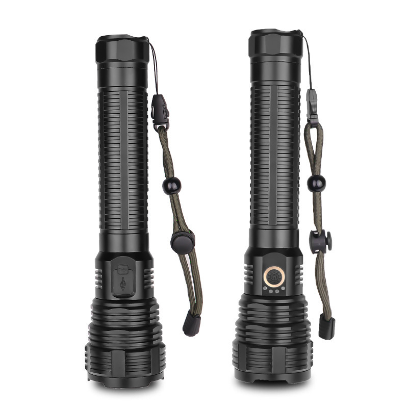 RTS Outdoor camping XHP70 Flashlight micro USB Zoom rechargeable flashlights 5 lightning models flashlights