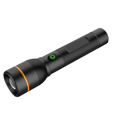 RTS portable zoom flashlight 5 mode Type-C USB Rechargeable Battery High Lumen Powerful LED Flashlights & Torches