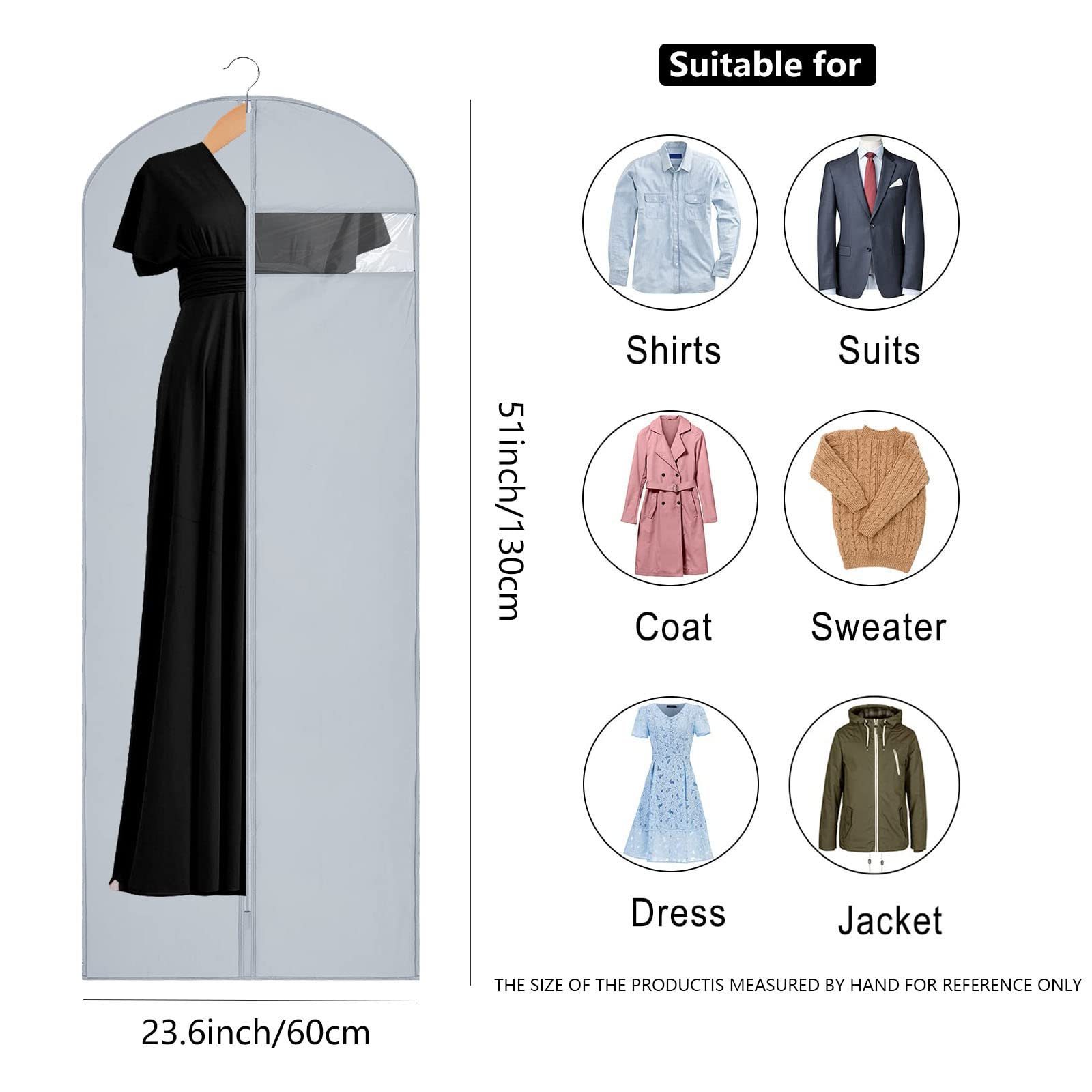 Customizable pattern garment suit bags eco friendly reusable garment bag packaging