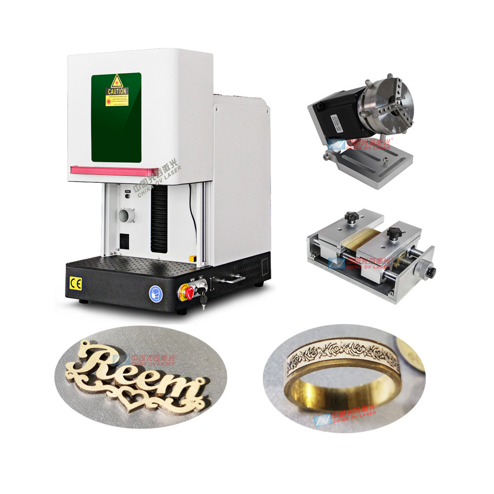 Small mini laser machine gold 30w 50w 60w jewelry ring laser engraver engraving  fiber laser marking machine silver 60w 80w 100w