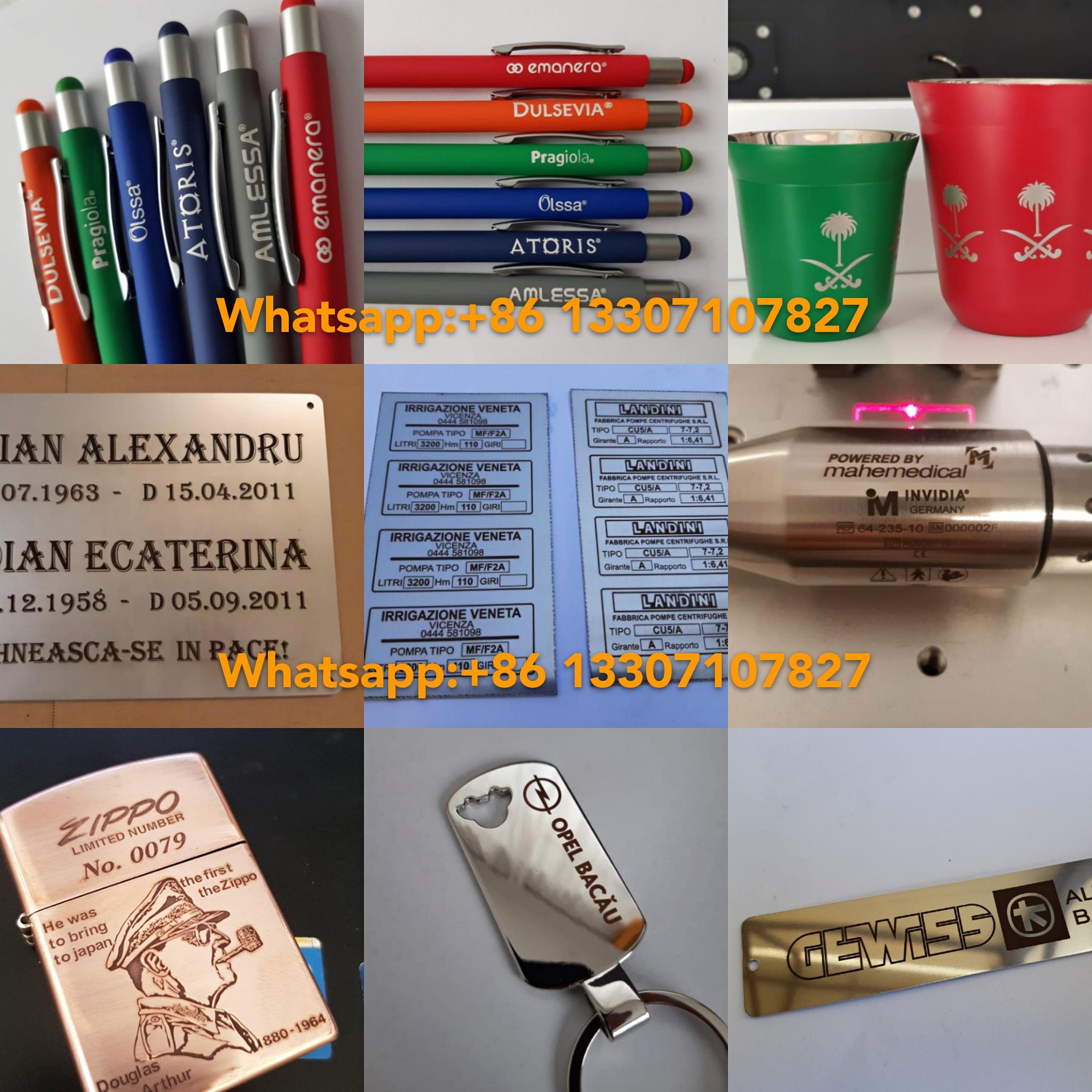 Desktop 20W metal Laser Marking Machine  Laser Logo Printing Machine for USB Flash Drive Pen Cup