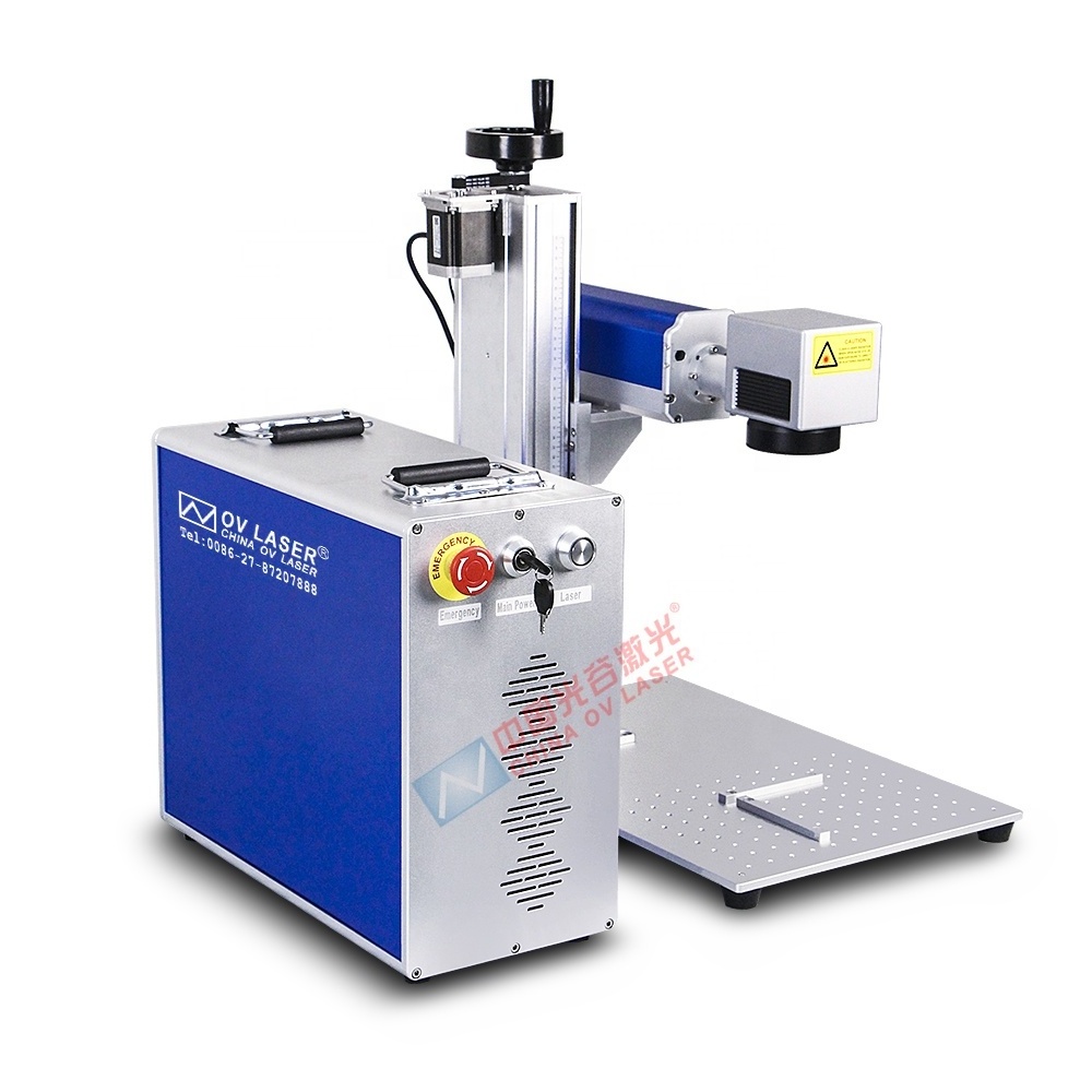 20w 30w 50w 60w 80w and100w cnc portable fiber laser marking machine for metal non metal engraving machine