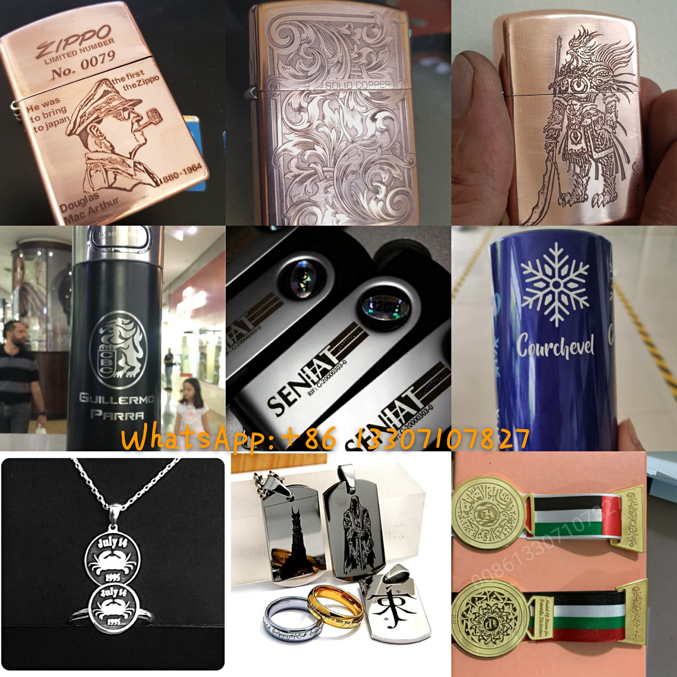 Focus lighter Zippo fiber laser marker customized Zippo laser logo marking machine 20W metal zippo lighter engraver