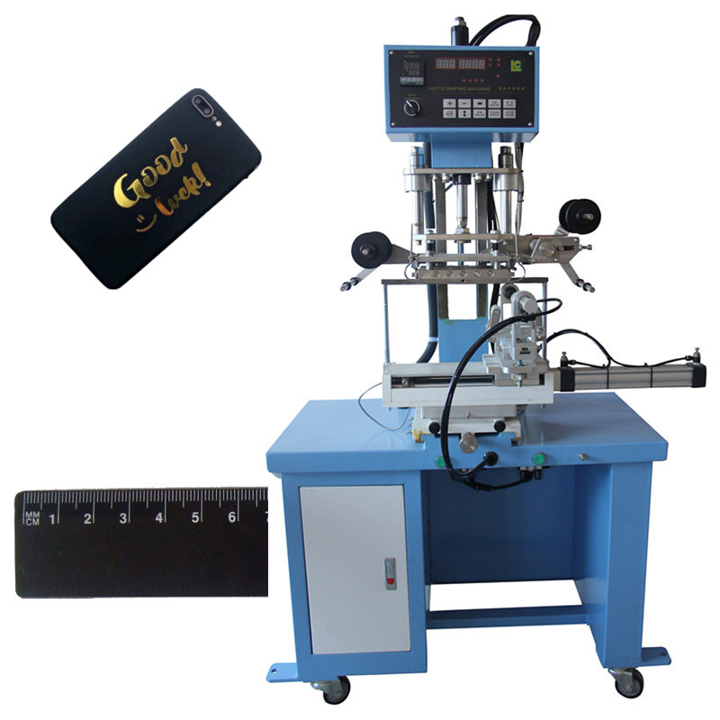 Pneumatic Embossing Stamping Machines hot stamping foil license plate lipstick tube hot stamping machine