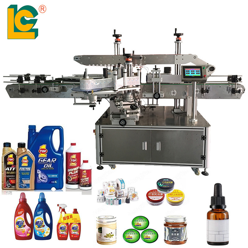 LC Brand Automatic Industrial Professional Glass Bottle Vial Can Barcode Sticker Attachment Labeling Machine