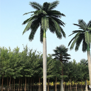 4m-15m Square Steel Plate Giant Artificial Plants Trees King Palm Artificial Royal Palm Tree