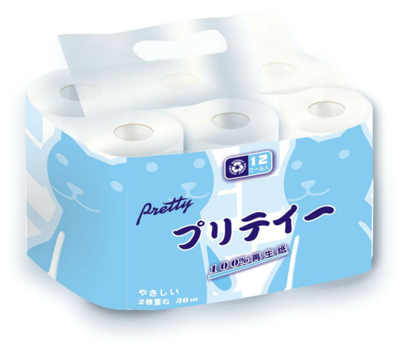 Bamboo Pulp Toilet Printed Roll Tissue Paper Charming Ultra Soft 5 Ply Toilet Paper