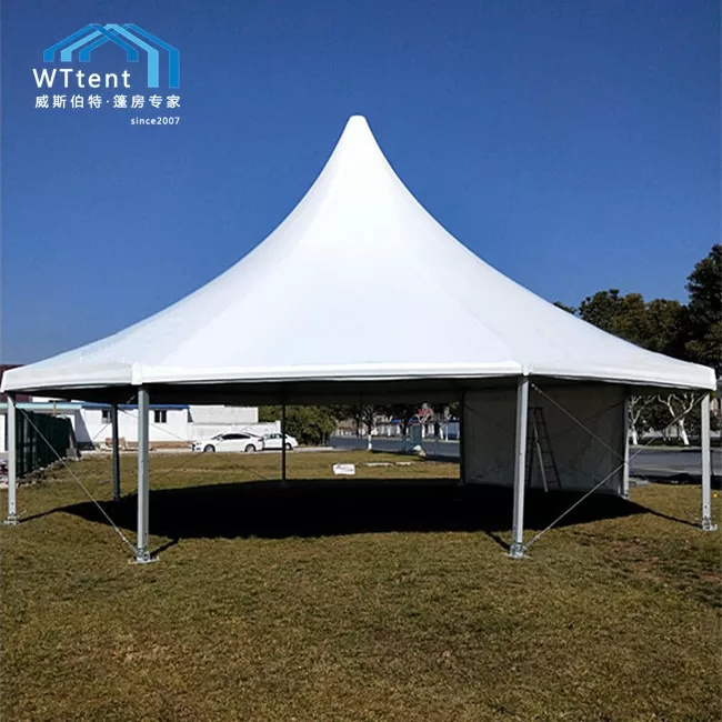 Luxury marquee party large 8X8 /10X10/12x12/ 15x15/ 20x20  Outdoor Canvas Hexagon gazebo Pagoda Tent with waterproof canopy