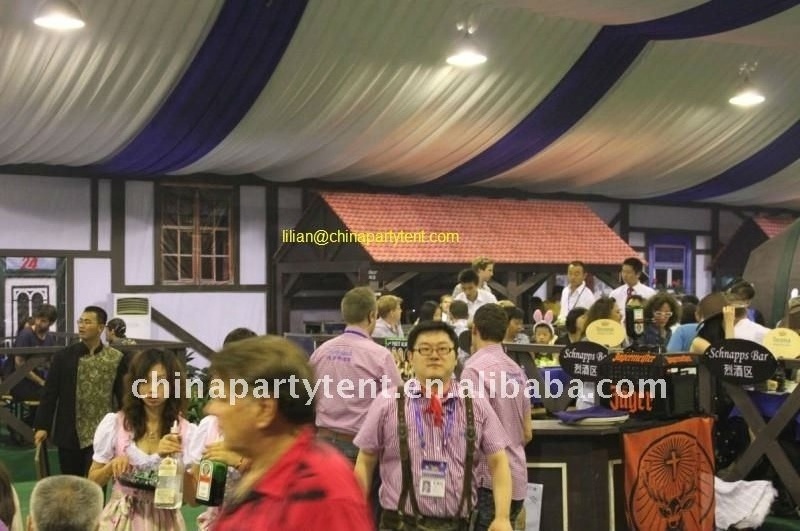 Outdoor Gazebo Pop up canopy 10x10m canopy tent with church window sidewalls trade show tent with led lighting