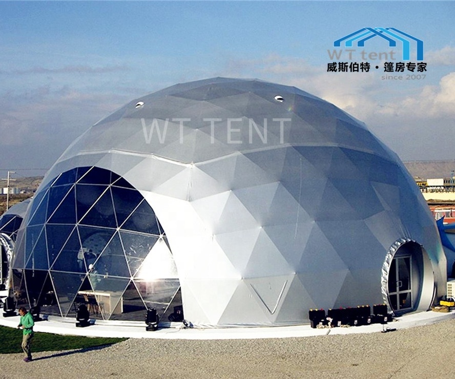 6m geodesic dome 2 people igloo spherical tent glamping pods tent luxury for sale party tents