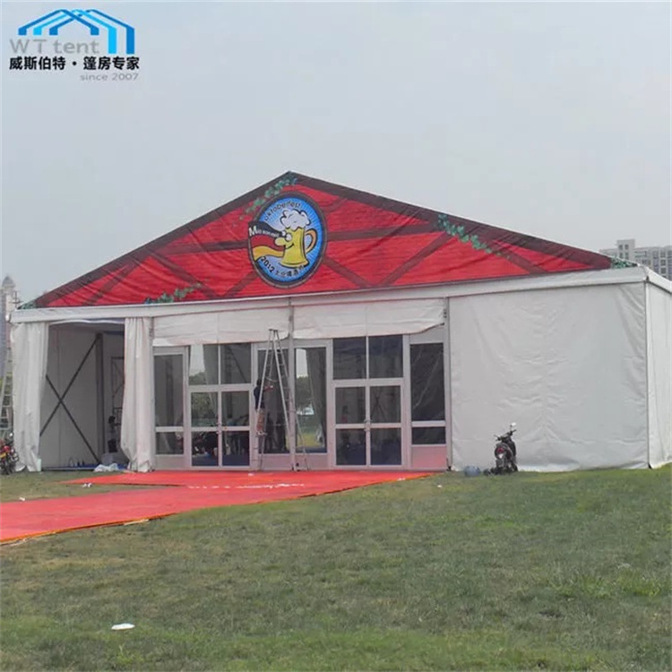 high quality concrete stretch marquee event weddings party hall tent with floor decoration