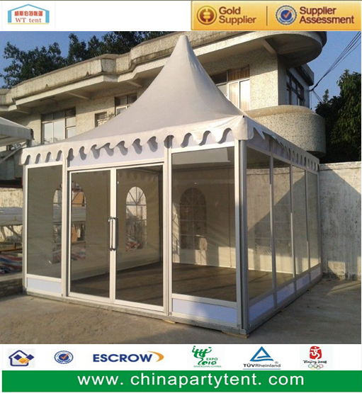 commercial transparent glass wall pagoda tent gazebo marquee for party event trade