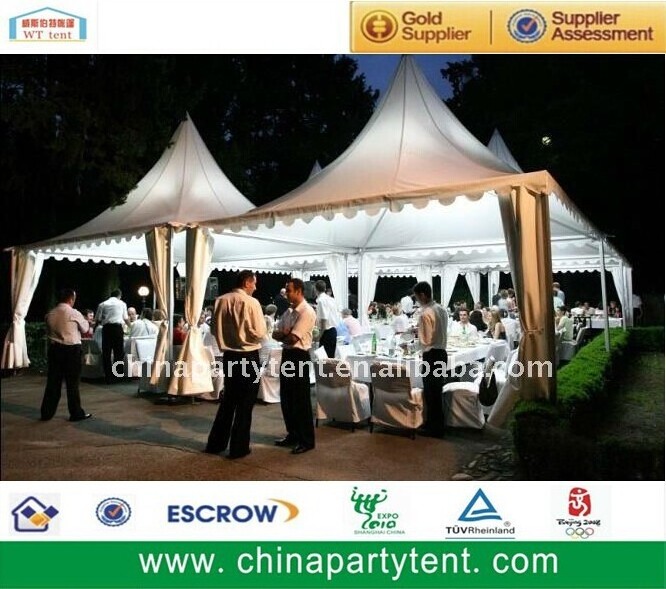 6m Pagoda marquee tent, gazebos with rain gutters