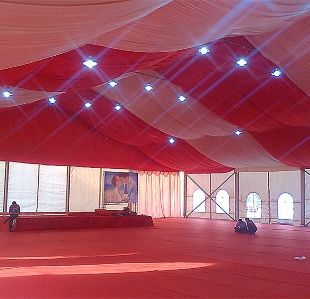 2020 wedding marquee hall with pleated lining party tent prefab house tents for sale