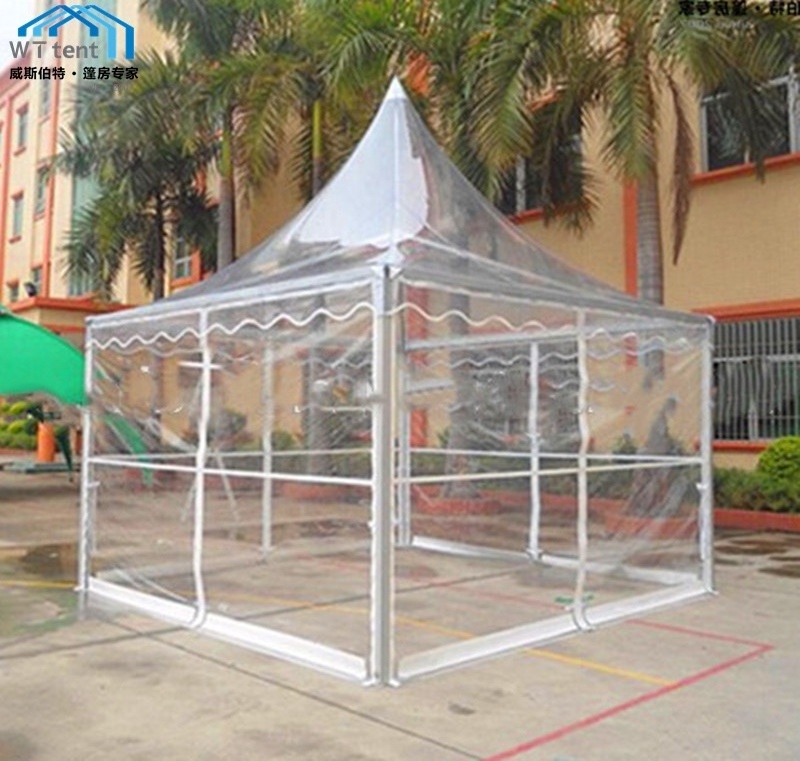 Pagoda Tent Transparent Clear Roof Aluminum Frame Pagoda Marquee