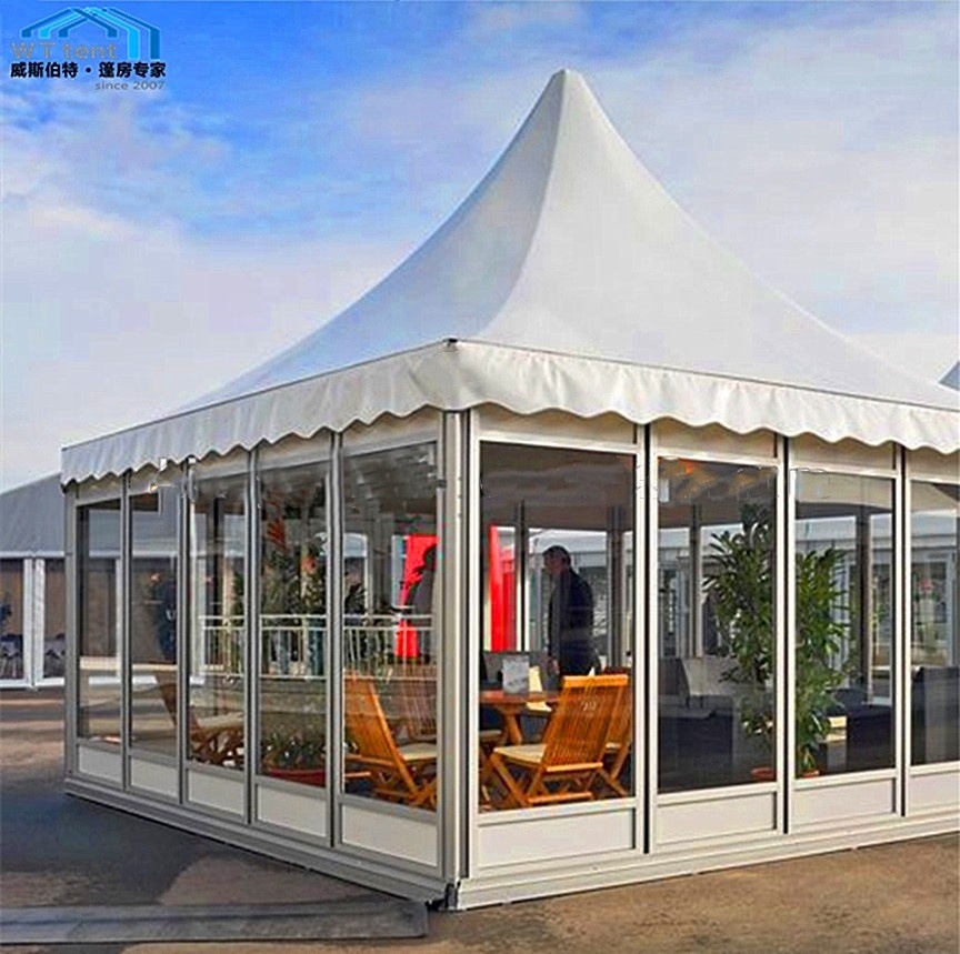 Pagoda Tent Transparent Clear Roof Aluminum Frame Pagoda Marquee