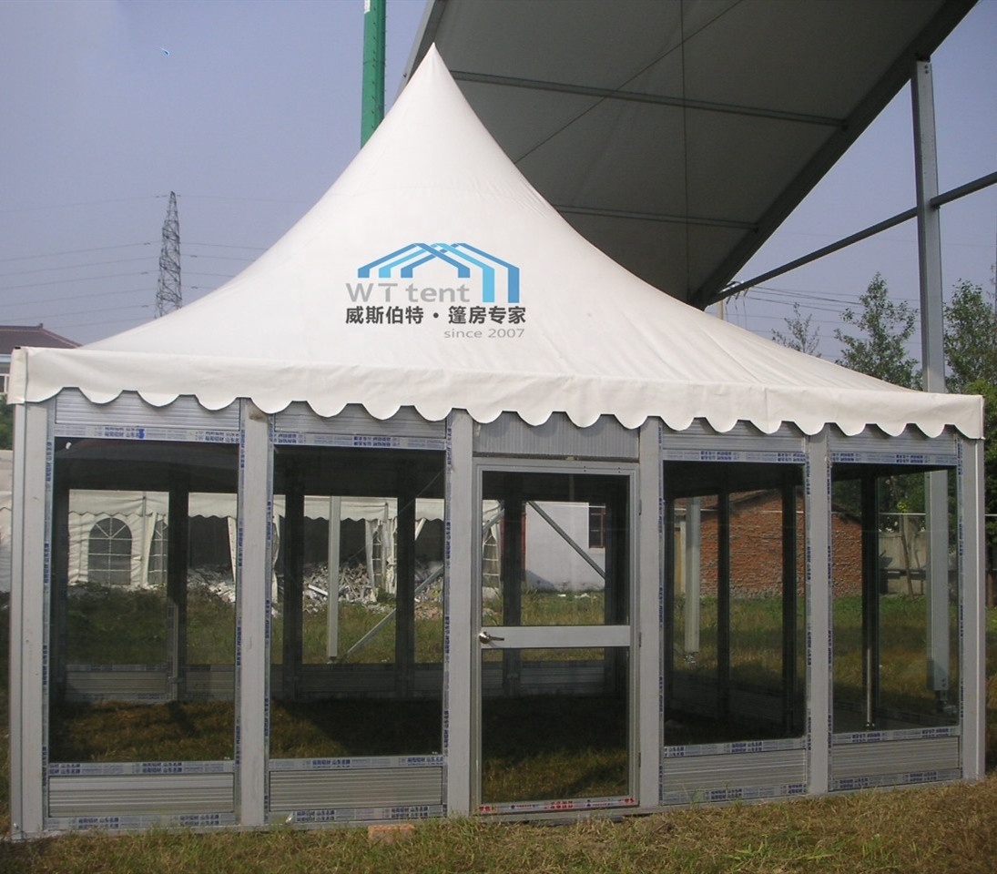 Pagoda Tent Transparent Clear Roof Aluminum Frame Pagoda Marquee