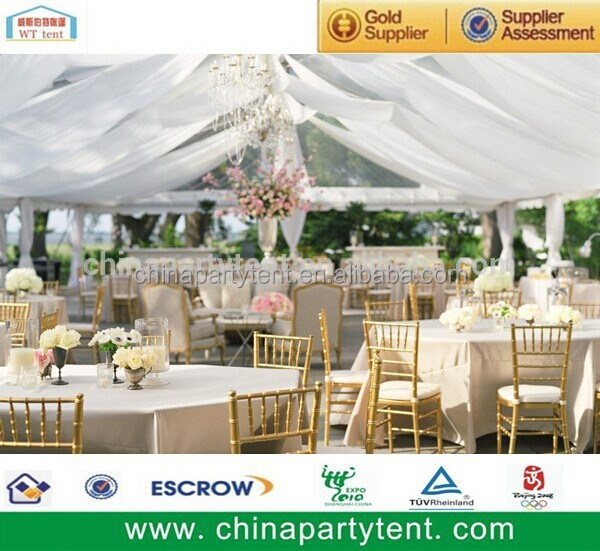 200 - 300 people Luxury Wedding Marquee Tent with Decoration Lining rental party tent  for sales