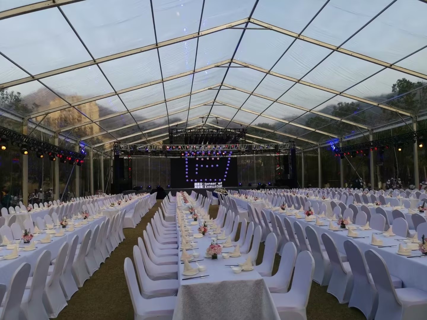 For Sale 25x35m Outdoor Luxury Party Wedding Canopy Tent Commercial Large Event Tent with Black Aluminum alloy