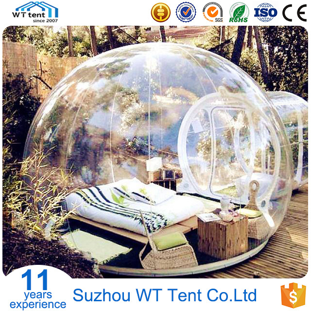 2018 big transparent inflatable clear top party dome tent for events