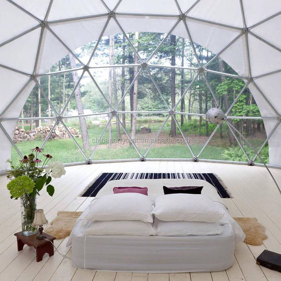 6m geodesic dome 2 people igloo spherical tent glamping pods tent luxury for sale party tents