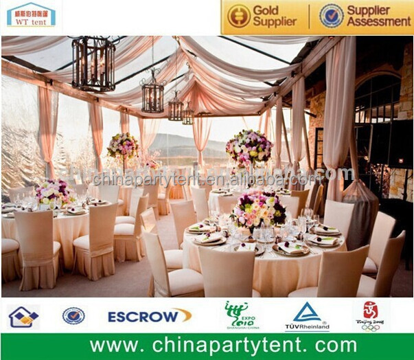 200 - 300 people Luxury Wedding Marquee Tent with Decoration Lining rental party tent  for sales