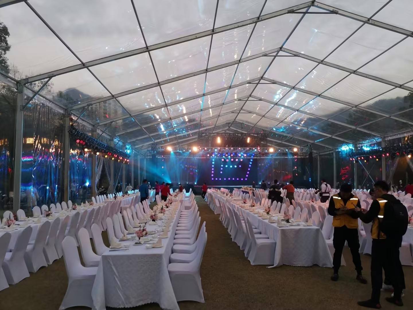 For Sale 25x35m Outdoor Luxury Party Wedding Canopy Tent Commercial Large Event Tent with Black Aluminum alloy