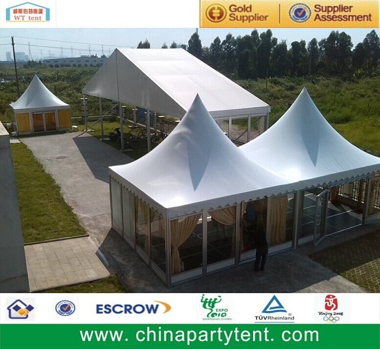 commercial transparent glass wall pagoda tent gazebo marquee for party event trade