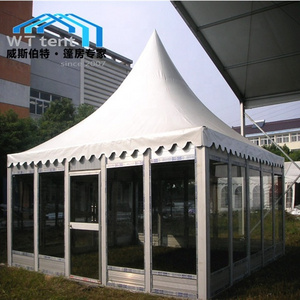 commercial transparent glass wall pagoda tent gazebo marquee for party event trade