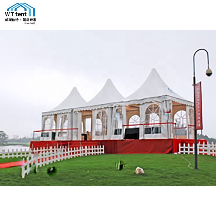 Outdoor Manual Assembly Classic Canopy Tent Outdoor White PVC Trade Show Tent Event For Sale